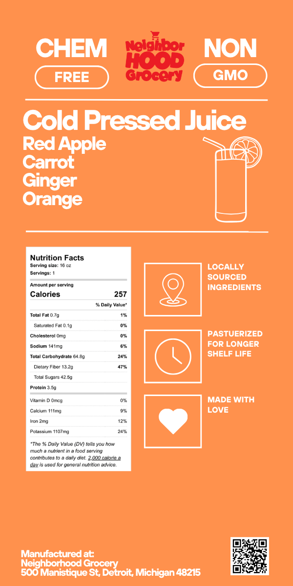 Cold Pressed Juice (16 oz)