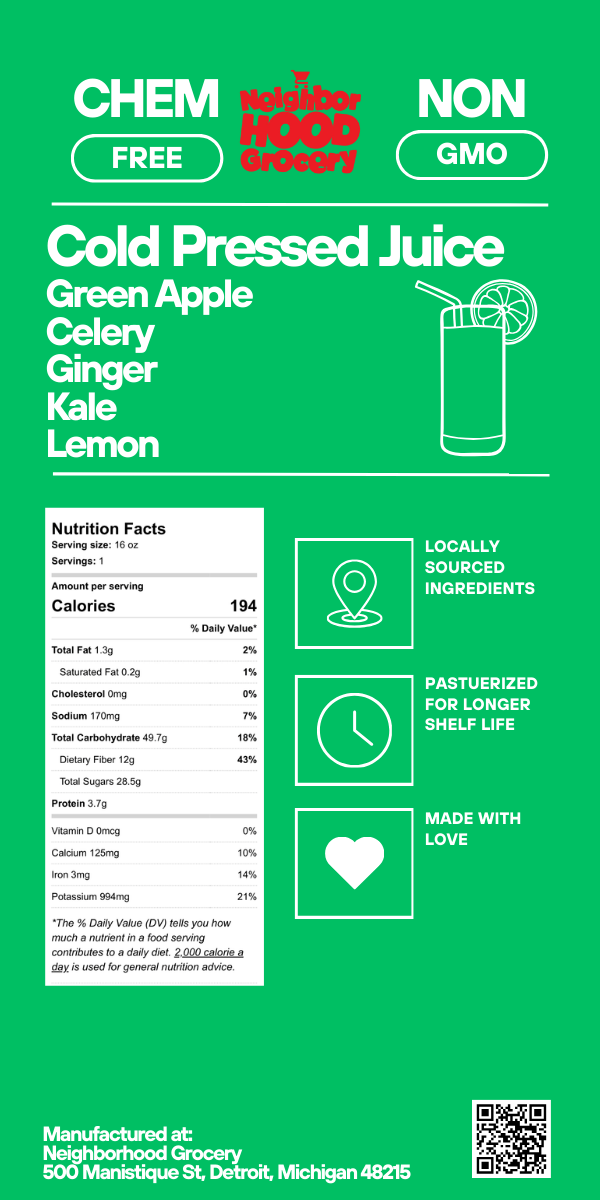 Cold Pressed Juice (16 oz)